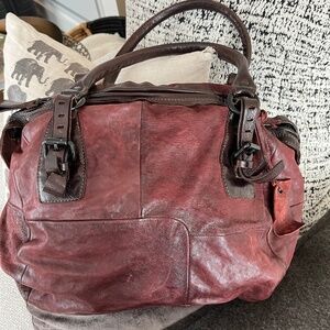 A.S. 98 multi toned burgundy bag